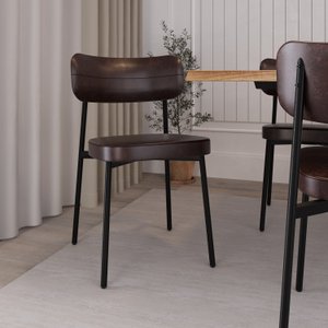 Cadeira Alloa Fixa com 4 Pés 50 X 44,7 X 83,8 Cm com 1 Unidade