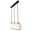 Ver imagem 6 de Pendente Beat Preto e Dourado (c)68cm (l)12cm (a)18cm 3x75w G9