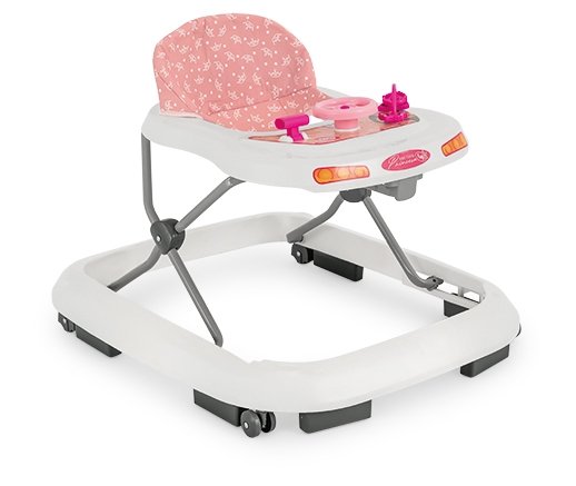 Andador de Bebê Até 12Kg Tutti Baby - Princesa Rosa Coroa