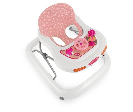 Andador de Bebê Até 12Kg Tutti Baby - Princesa Rosa Coroa - 4