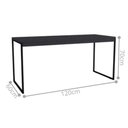 Ver imagem 2 de Mesa Industrial Reunião Executivo Preto