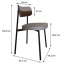 Ver imagem 4 de Cadeira Alloa Fixa com 4 Pés 500 X 447 X 838 Mm com 1 Unidade