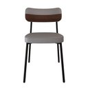 Ver imagem 6 de Cadeira Alloa Fixa com 4 Pés 500 x 447 x 838 mm com 1 Unidade Cinza/Whisky