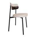 Ver imagem 2 de Cadeira Alloa Fixa com 4 Pés 500 x 447 x 838 mm com 1 Unidade Branco/Palha/Café