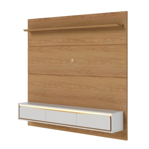 Painel Moderno para TV até 65 Polegadas Suspenso com Luzes LED 180cm Tahiti Colibri