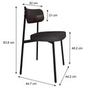 Ver imagem 4 de Cadeira Alloa Fixa com 4 Pés 500 X 447 X 838 Mm com 1 Unidade