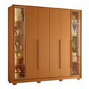 Ver imagem 4 de Guarda Roupa Napoli com 6 Portas Bronze Cinamomo e Cômoda Xangai Cinamomo - Móveis Albatroz