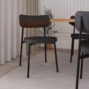 Ver imagem 3 de Cadeira Alloa Fixa com 4 Pés 50 X 44,7 X 83,8 Cm com 1 Unidade