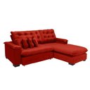 Ver imagem 2 de Sofá Berlin 2.65x1.70m com Chaise Super Pillow Top Vermelho
