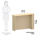Ver imagem 2 de Bancada de Cozinha para Ilha 100% Mdf com Tampo 144cm Aura Carvalho
