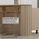 Ver imagem 4 de Bancada de Cozinha para Ilha 100% Mdf com Tampo 144cm Aura Carvalho