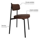 Ver imagem 5 de Cadeira Alloa Fixa com 4 Pés 500 X 447 X 838 Mm com 2 Unidades