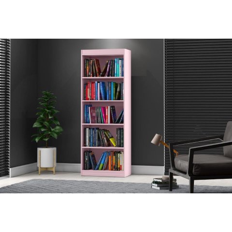 Multiuso / Livreiro En com Prateleiras Cor Rosa Pt