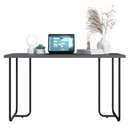 Ver imagem 6 de Kit Mesa Industrial para Escritório e Gaveteiro 4 Gavetas Grafite Placa e Ponto Elegante