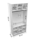 Ver imagem 2 de MODULO CLOSET OU LOJA COM CABIDEIRO M90.2021.B (CASA) MUNDI MOVEIS