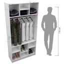 Ver imagem 6 de MODULO CLOSET OU LOJA COM CABIDEIRO M90.2021.B (CASA) MUNDI MOVEIS