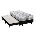 Ver imagem 1 de Cama Box c/Auxiliar Solteiro: Colchão Espuma Probel D45/ EP Guarda Costas Plus + Base CRC Courano Bl