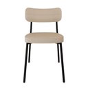 Ver imagem 6 de Cadeira Alloa Fixa com 4 Pés 500 x 447 x 838 mm com 4 Unidades Bege/Corriente Areia