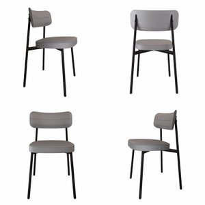 Cadeira Fixa com 4 Pés 50 X 44,7 X 83,8 Cm com 4 Unidades Alloa