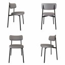 Ver imagem 1 de Cadeira Fixa com 4 Pés 50 X 44,7 X 83,8 Cm com 4 Unidades Alloa