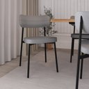 Ver imagem 3 de Cadeira Fixa com 4 Pés 50 X 44,7 X 83,8 Cm com 4 Unidades Alloa