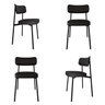 Cadeira Fixa com 4 Pés 50 X 44,7 X 83,8 Cm com 4 Unidades Alloa - 1
