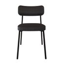Ver imagem 6 de Cadeira Fixa com 4 Pés 50 x 44,7 x 83,8 cm com 4 Unidades Alloa Preto