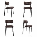 Ver imagem 1 de Cadeira Fixa com 4 Pés 50 X 44,7 X 83,8 Cm com 4 Unidades Alloa