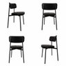Cadeira Fixa com 4 Pés 50 X 44,7 X 83,8 Cm com 4 Unidades Alloa - 1