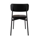 Ver imagem 2 de Cadeira Fixa com 4 Pés 50 x 44,7 x 83,8 cm com 4 Unidades Alloa Preto/Epoxi