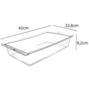 Ver imagem 2 de Kit 2 Travessas Plásticas Retangulares 4,8l Tampa Hermética Transparente Frutas Legumes Crippa