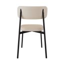 Ver imagem 2 de Cadeira Fixa com 4 Pés 50 x 44,7 x 83,8 cm com 4 Unidades Alloa Bege/Areia/Café