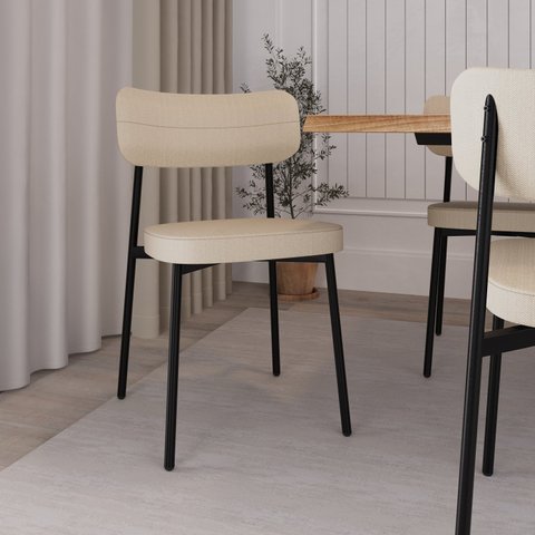 Cadeira Alloa Fixa com 4 Pés 50 X 44,7 X 83,8 Cm com 1 Unidade