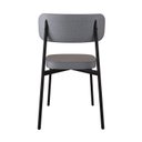 Ver imagem 2 de Cadeira Fixa com 4 Pés 50 x 44,7 x 83,8 cm com 4 Unidades Alloa Cinza/Café