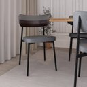 Ver imagem 3 de Cadeira Fixa com 4 Pés 50 X 44,7 X 83,8 Cm com 4 Unidades Alloa