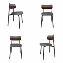 Ver imagem 1 de Cadeira Fixa com 4 Pés 50 X 44,7 X 83,8 Cm com 4 Unidades Alloa