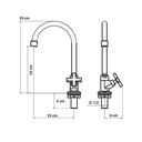 Ver imagem 6 de Torneira Lavatório Banheiro B. M. Metal Luxo 1195 C-22 ¼ Volta
