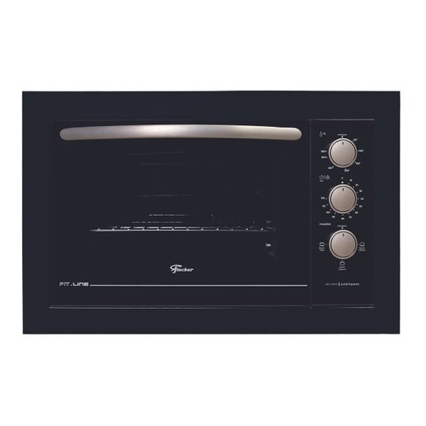 Forno Elétrico de Embutir Fischer 48 Litros Preto Fit Line 34493