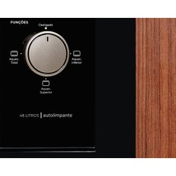 Forno Elétrico de Embutir Fischer 48 Litros Preto Fit Line 34493 - 4