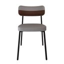 Ver imagem 6 de Cadeira Fixa com 4 Pés 50 x 44,7 x 83,8 cm com 4 Unidades Alloa Cinza/Whisky