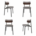 Ver imagem 1 de Cadeira Fixa com 4 Pés 50 X 44,7 X 83,8 Cm com 4 Unidades Alloa