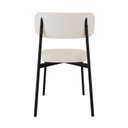 Ver imagem 2 de Cadeira Fixa com 4 Pés 50 x 44,7 x 83,8 cm com 4 Unidades Alloa Branco/Palha