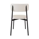 Ver imagem 2 de Cadeira Fixa com 4 Pés 50 x 44,7 x 83,8 cm com 4 Unidades Alloa Branco/Palha/Café