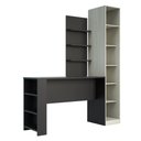Ver imagem 3 de Guarda Roupa Closet sem Portas com 6 Prateleiras e Bancada com Painel Prime Luciane Móveis