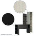 Ver imagem 7 de Guarda Roupa Closet sem Portas com 6 Prateleiras e Bancada com Painel Prime Luciane Móveis