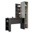 Ver imagem 2 de Guarda Roupa Closet sem Portas com 6 Prateleiras e Bancada com Painel Prime Luciane Móveis