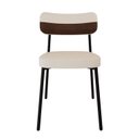 Ver imagem 6 de Cadeira Fixa com 4 Pés 50 x 44,7 x 83,8 cm com 4 Unidades Alloa Branco/Palha/Whisky