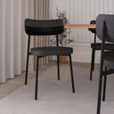 Ver imagem 3 de Cadeira Alloa Fixa com 4 Pés 500 x 447 x 838 mm com 4 Unidades Preto/Corriente