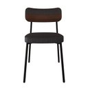 Ver imagem 6 de Cadeira Alloa Fixa com 4 Pés 500 x 447 x 838 mm com 4 Unidades Preto/Corriente/Whisky