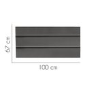 Ver imagem 2 de Painel Cabeceira Estofada Argentina 100cm Cama Box Solteiro Suede Cinza Escuro- Mabe Magazine